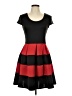 Karin Stevens Color Block Black Cocktail Dress Size L - photo 1