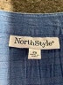 North Style Blue 3/4 Sleeve Blouse Size 2X - photo 7