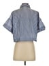 Zara Stripes Blue Short Sleeve Blouse Size S - photo 2