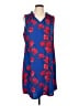 41Hawthorn 100% Polyester Graphic Blue Casual Dress Size L - photo 1