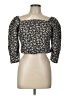 Levi's 100% Polyester Black 3/4 Sleeve Top Size L - photo 1