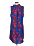 41Hawthorn 100% Polyester Graphic Blue Casual Dress Size L - photo 2