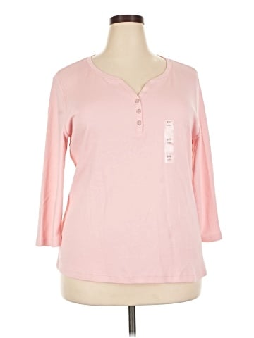 Karen Scott 3/4 Sleeve Top (view 1)