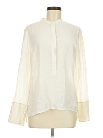 Point Sur Long Sleeve Silk Top (view 1)