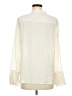 Point Sur 100% Silk Ivory Long Sleeve Silk Top Size M - photo 2