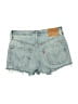 Levi's 100% Cotton Blue Denim Shorts Size 24 waist - photo 2