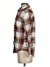 Weatherproof Plaid Brown Long Sleeve Button-Down Shirt Size S - photo 5