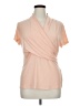 DKNY Pink Short Sleeve Blouse Size XL - photo 1