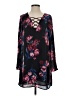 Everly 100% Polyester Floral Black Casual Dress Size S - photo 1