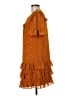 Point Sur 100% Polyester Orange Casual Dress Size 6 - photo 5