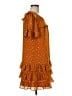 Point Sur 100% Polyester Orange Casual Dress Size 6 - photo 4