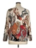 Chico's Paisley Tan Pullover Sweater Size XL (3) - photo 2
