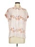 Rails Floral Ivory Short Sleeve Blouse Size M - photo 1