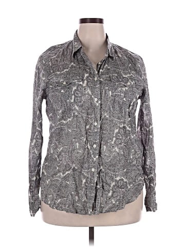 Lauren by Ralph Lauren Long Sleeve Button-Down Shirt (view 1)