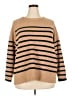 J.Jill Stripes Tan Pullover Sweater Size 2X - photo 1