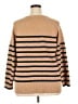 J.Jill Stripes Tan Pullover Sweater Size 2X - photo 2