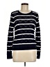 Gap 100% Cotton Stripes Black Pullover Sweater Size M - photo 1
