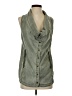 Marrakech 100% Lyocell Gray Green Denim Vest Size XS - photo 1