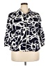 Dialogue Print Blue Jacket Size 2X - photo 1