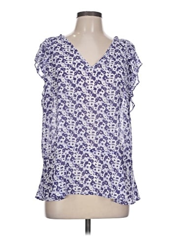 MICHAEL Michael Kors Short Sleeve Blouse (view 1)