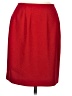 Lord & Taylor Solid Red Formal Skirt Size 8 Petite - photo 1