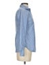 Ann Taylor Stripes Blue Long Sleeve Button-Down Shirt Size 0 - photo 4