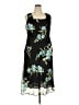 Studio 1 100% Polyester Floral Black Cocktail Dress Size 18 - photo 1