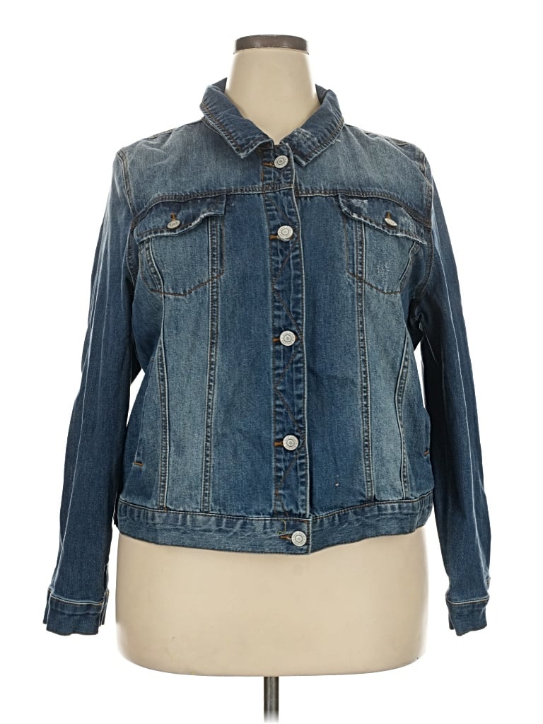 Pre-owned Mudd Denim Jacket In Blue
