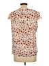 Calvin Klein 100% Polyester Floral Pink Short Sleeve Blouse Size L (estimated) - photo 2