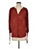 Fun2Fun 100% Polyester Burgundy Long Sleeve Blouse Size M - photo 1
