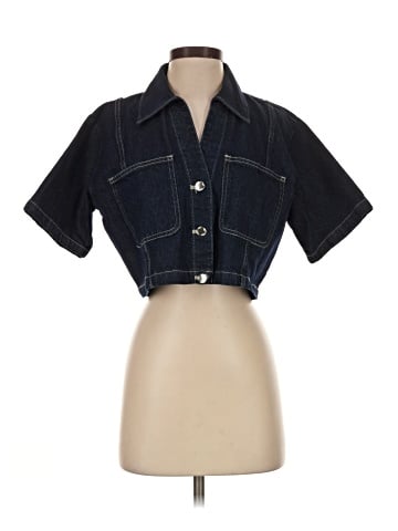Zara Denim Vest (view 1)