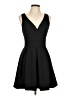 Eight Sixty Solid Black Cocktail Dress Size L - photo 1