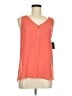 Fortune + Ivy 100% Polyester Orange Sleeveless Top Size M - photo 1