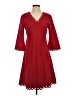 Chico's Hearts Red Casual Dress Size Sm (0) - photo 1