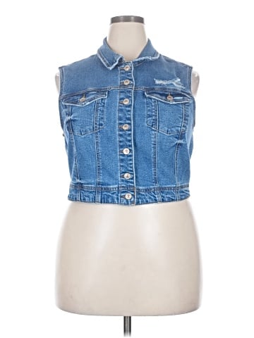 Wax Jean Denim Vest (view 1)