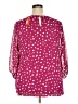 Molly & Isadora 100% Polyester Pink 3/4 Sleeve Blouse Size 2X Plus - photo 2