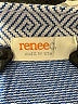 Renee C. Chevron-herringbone Blue Casual Skirt Size XS - photo 4