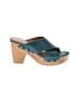 Lucky Brand 100% Leather Teal Sandals Size 8 1/2 - photo 1