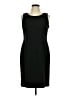 Kasper 100% Polyester Solid Black Cocktail Dress Size 10 (petite) - photo 1