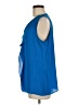 T Tahari 100% Polyester Blue Sleeveless Blouse Size M - photo 5