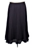 Ann Taylor 100% Polyester Solid Black Formal Skirt Size 8 - photo 1