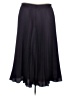 Ann Taylor 100% Polyester Solid Black Formal Skirt Size 8 - photo 2