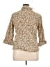 DressBarn Animal Print Tan 3/4 Sleeve Button-Down Shirt Size XL - photo 2