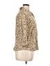 DressBarn Animal Print Tan 3/4 Sleeve Button-Down Shirt Size XL - photo 4