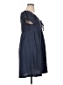 Roxy 100% Cotton Solid Blue Casual Dress Size XL - photo 4