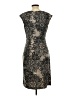 Connected Apparel Paisley Gray Cocktail Dress Size 10 - photo 2