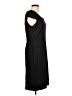 Nine West Solid Black Casual Dress Size L - photo 4