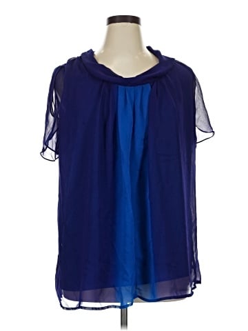 Denim 24/7 Short Sleeve Blouse (view 1)