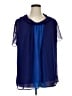 Denim 24/7 Blue Short Sleeve Blouse Size 16 - photo 1