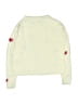 Zunie 100% Acrylic Hearts Ivory Pullover Sweater Size 6 - photo 2